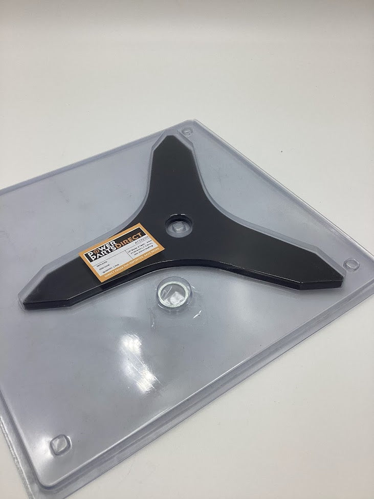 12" Heavy Duty Tri-Blade Brushcutter Blade – 1" Bore (2.3mm Thick)