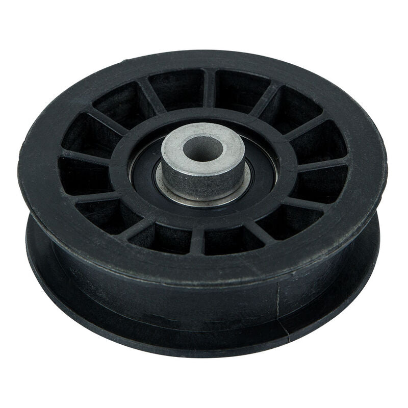 Flat Idler Pulley – Plastic – Suits Selected Hustler, Husqvarna, Dixon, Jonsered, McCulloch & Redmax – Replaces 539110311 / 607163