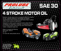 PROLUBE 4STROKE MOWER OIL SAE 30 5 LITRE