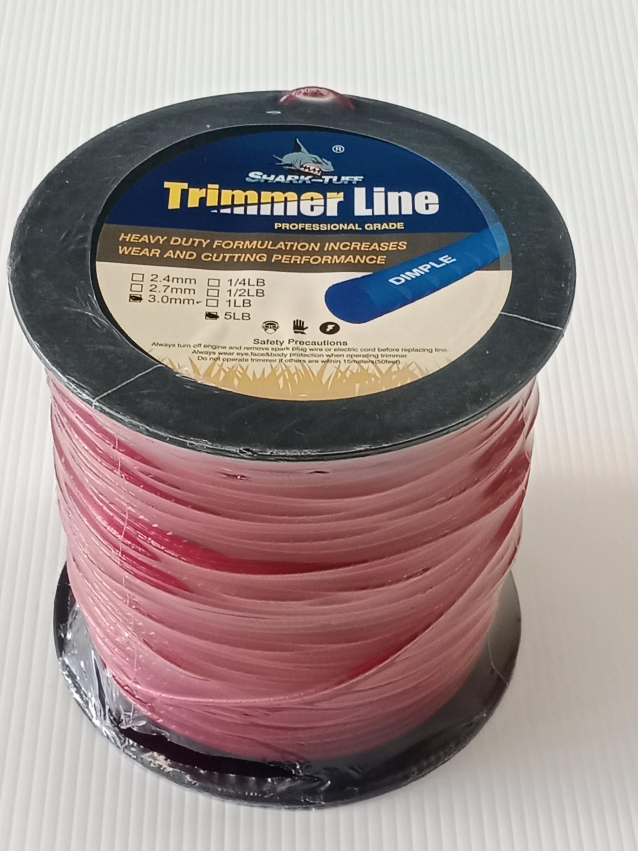 SHARK TUFF Trimmer Line Dimple 2.4mm, 5LB, Blister Pack